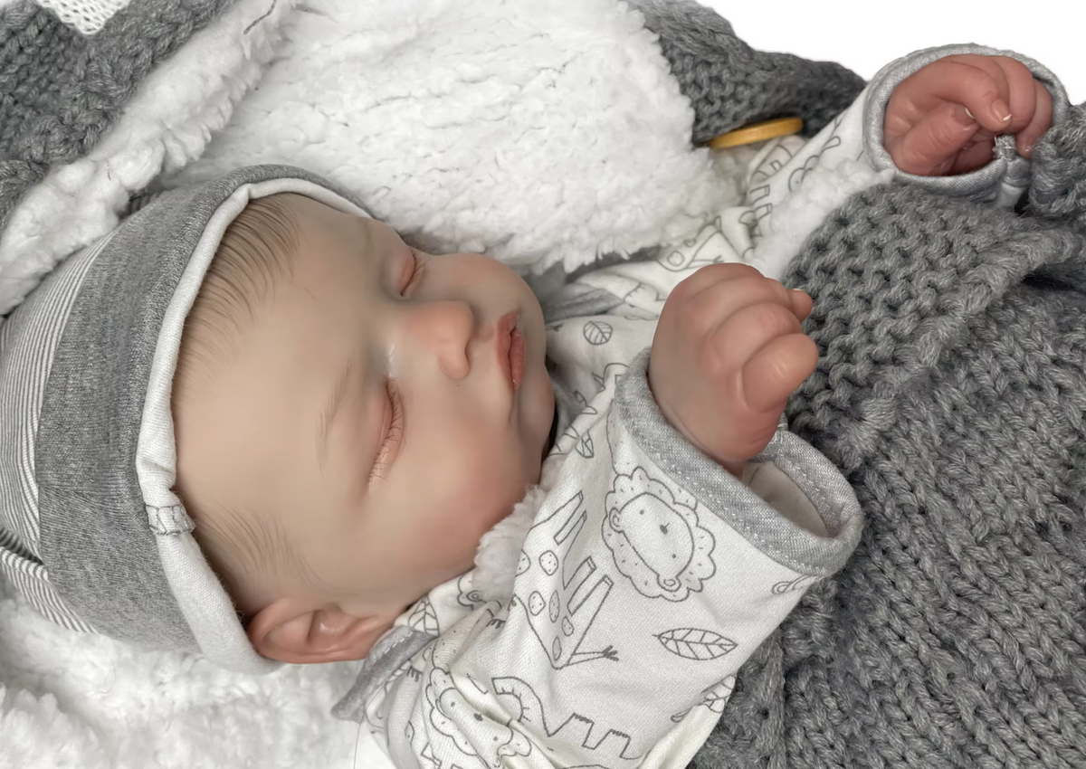 „Aurelia" – 46 cm levensechte Reborn babypop met handbeschildering