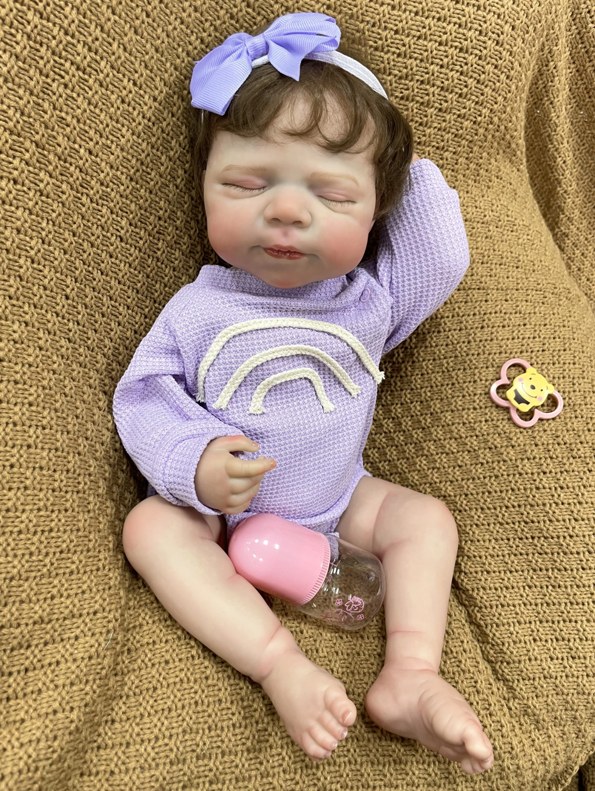 Ariel – 50 cm realistische Reborn babypop met gesloten ogen – verkrijgbaar als jongen of meisje