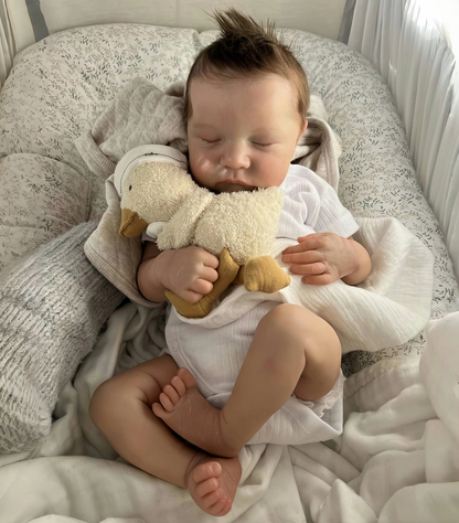 Landon – 50 cm realistische Reborn babypop met gesloten ogen – te kiezen als jongen of meisje
