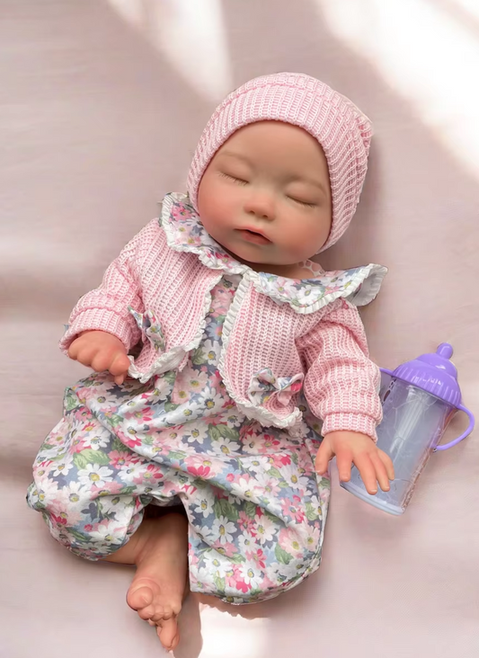 „Lil' Miracle" – 35 cm hyperrealistische Reborn babypop van volledig silicone | badbestendig & liefdevol handgeschilderd