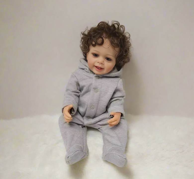 „Noah" – Real-Touch Reborn babyjongen van zacht siliconen-vinyl – 55 cm