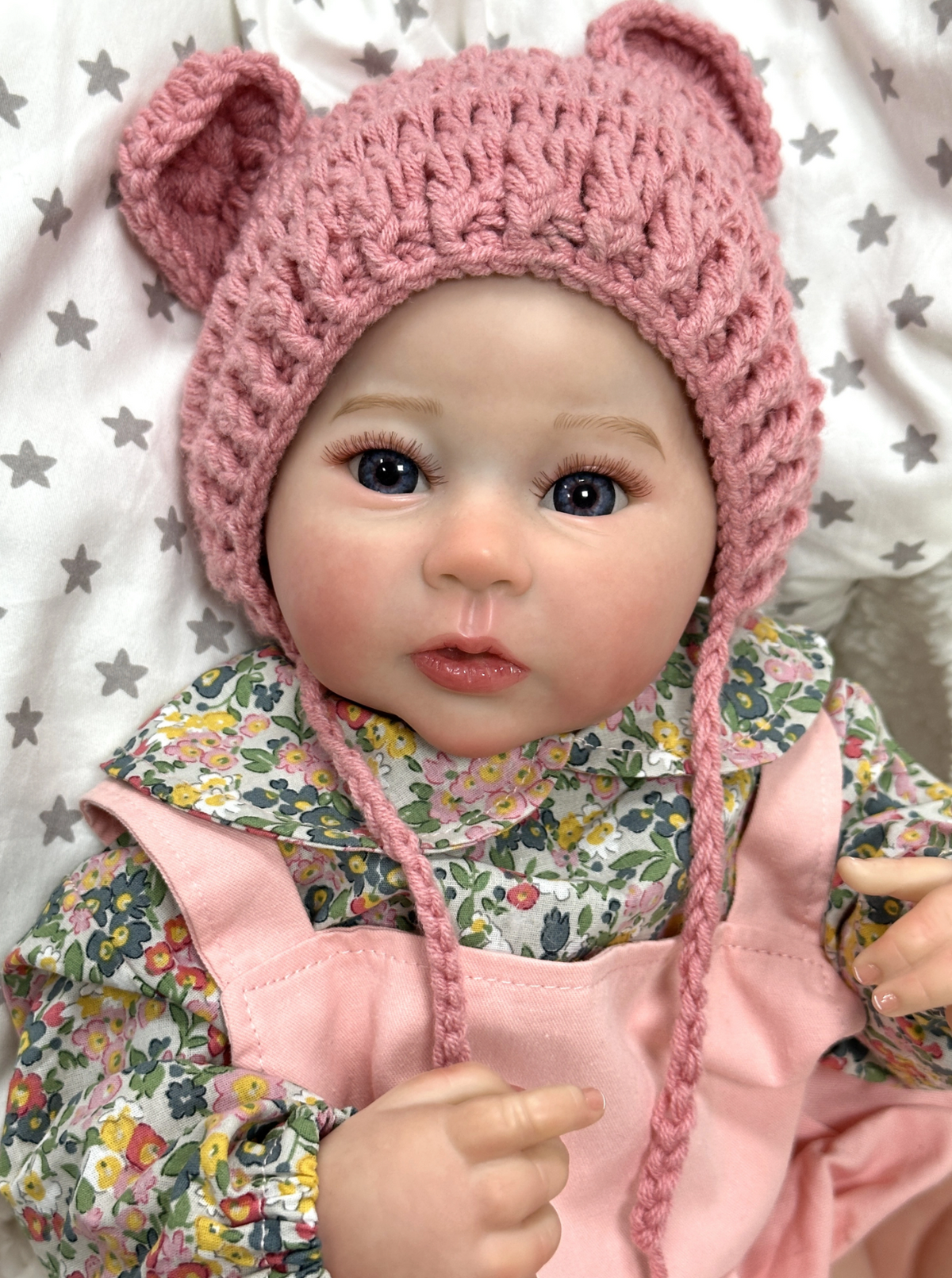 Olivia – 50 cm lachende Reborn babypop van siliconen-vinyl – realistisch pasgeboren meisje