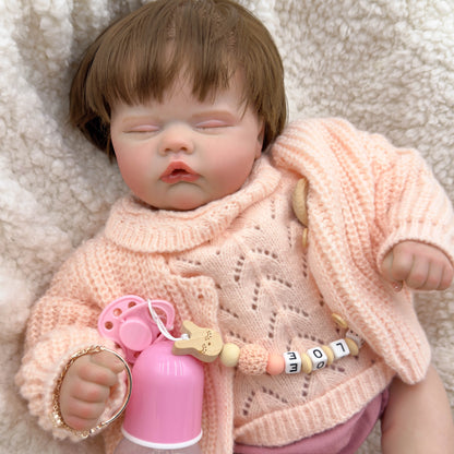 „Quinbee" – realistische pasgeboren Reborn babypop, 49 cm