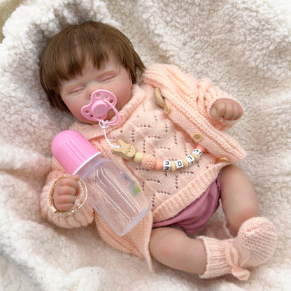 „Quinbee" – realistische pasgeboren Reborn babypop, 49 cm